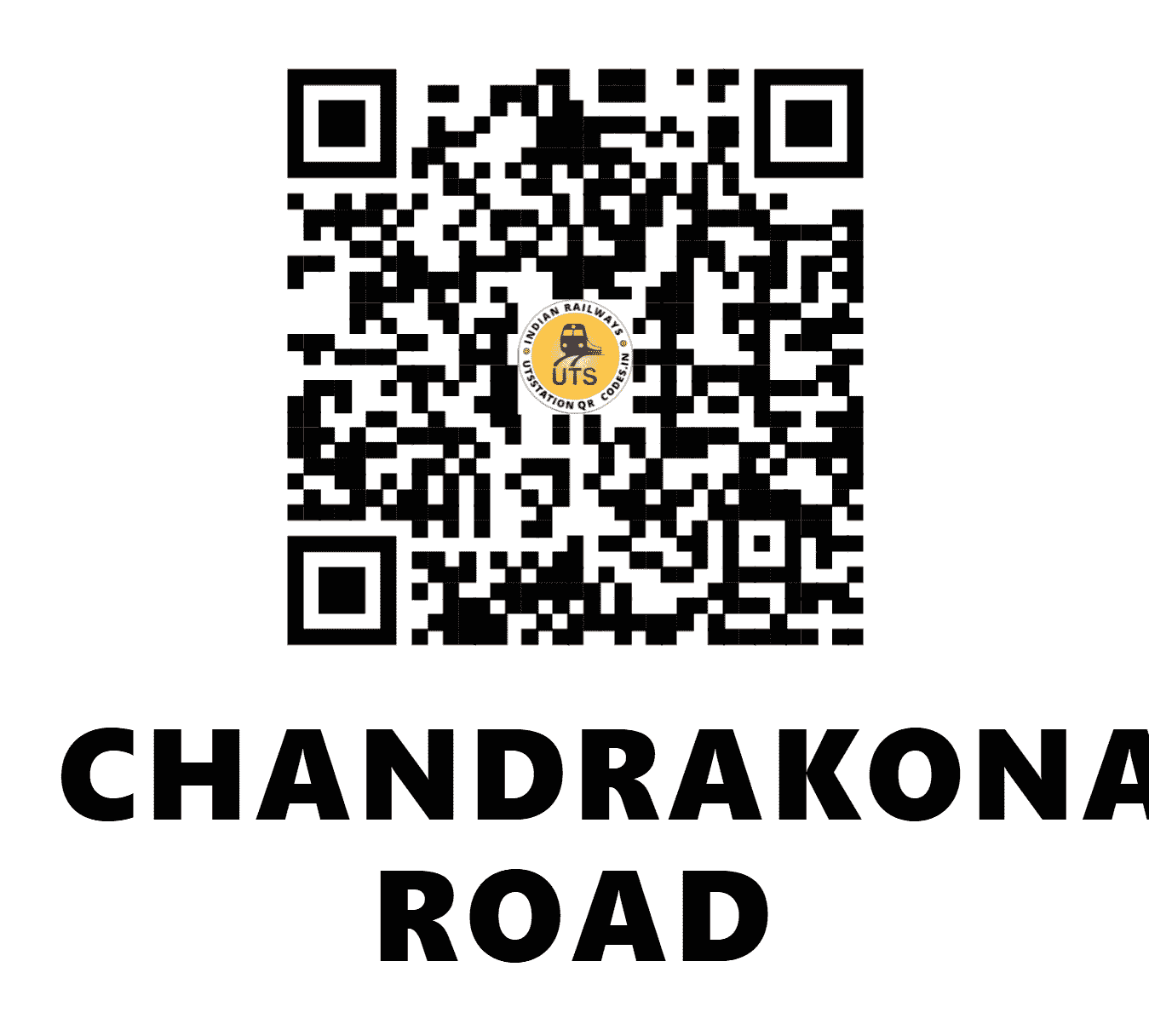 UTS QR Code for CHANDRAKONA ROAD - CDGR - SE (WEST BENGAL)